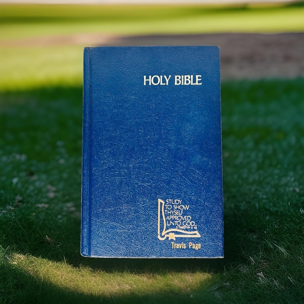 Vintage 1985 KJV Drill Bible Holman Blue Hardcover King James Version 1611 - Picture 11 of 11